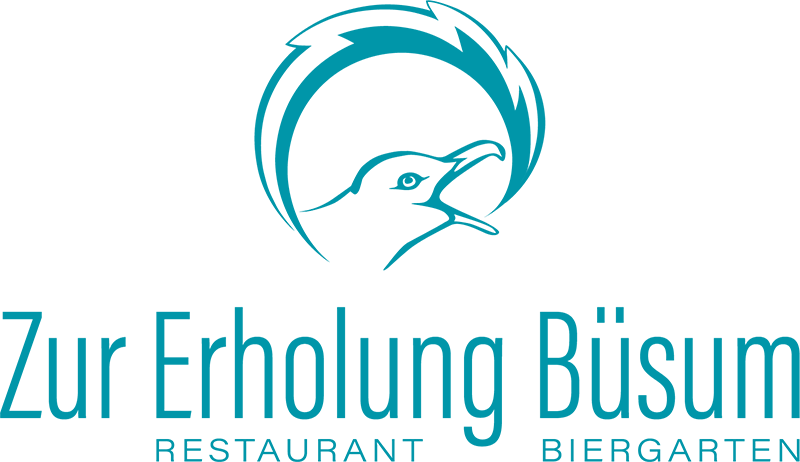 Logo Zur Erholung Büsum, Restaurant und Biergarten mit Möwenkopf